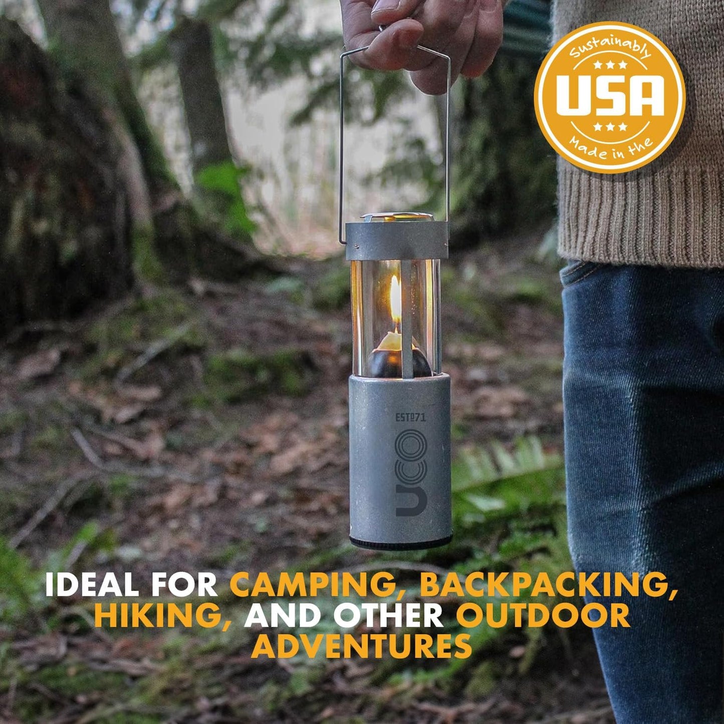 12 - Hour Natural Beeswax Long - Burning Candles for Candle Lanterns and Emergency Preparedness, Made in USA - Premium Supplements