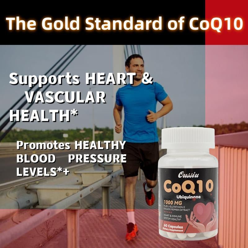 1000Mg CoQ10 Ubiquinone for Heart Health Energy - Premium Supplements