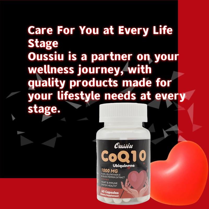 1000Mg CoQ10 Ubiquinone for Heart Health Energy - Premium Supplements