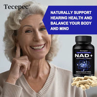 NAD+ Supplements, Supplements with Quercetin + Resveratrol - Supports Cell Health, Muscle, Brain, Vision and Heart Health - Premium Supplements