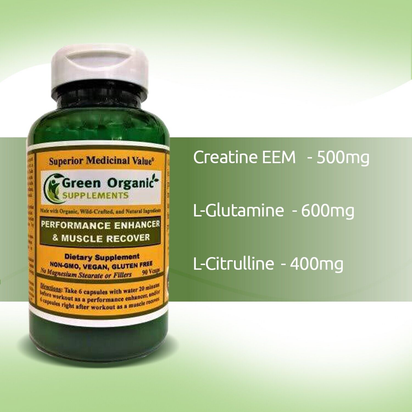 Green Organic Supplements' Muscle Recover & Performance Enhancer - Premium Supplements