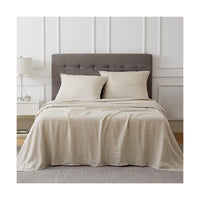 Linen Sheets California King Linen Bed Sheet, 4 Piece Linen Cotton Sheets Cal... - Premium Supplements