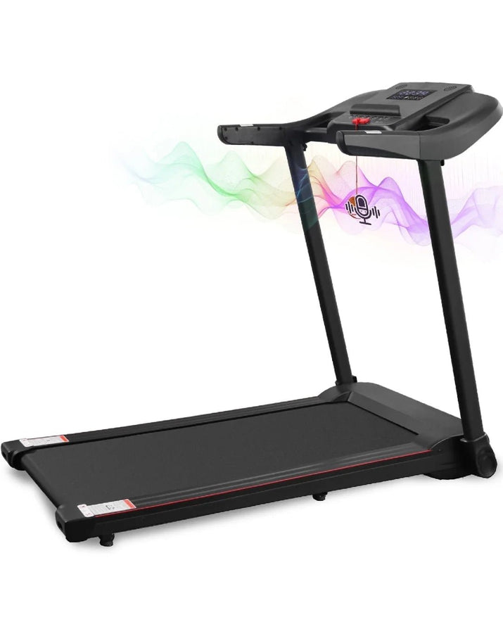 Treadmill Folding Electric Treadmill Bluetooth Voice Control Exercise Treadmill for Home Office Speed Range of 0.5 to 7.5 Mph - Premium Supplements