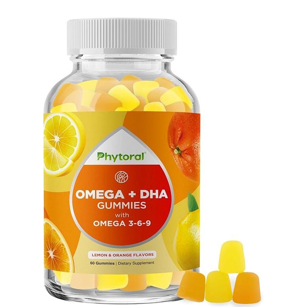 DHA Omega 3 - 6 - 9 Gummies for Adults - Premium Supplements