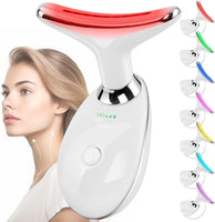 Facial Massager Face and Neck, Face 𝖲 Culpting Wand Tool with 7 Color - Birthday, Christmas, Mothers Day, Valentines Day Gifts for Her Women Mom Best Friend Wife Teacher (White) - Premium Supplements