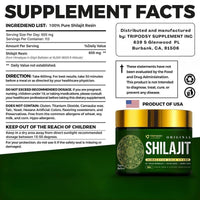 Pure Himalayan Shilajit Resin - Premium Supplements