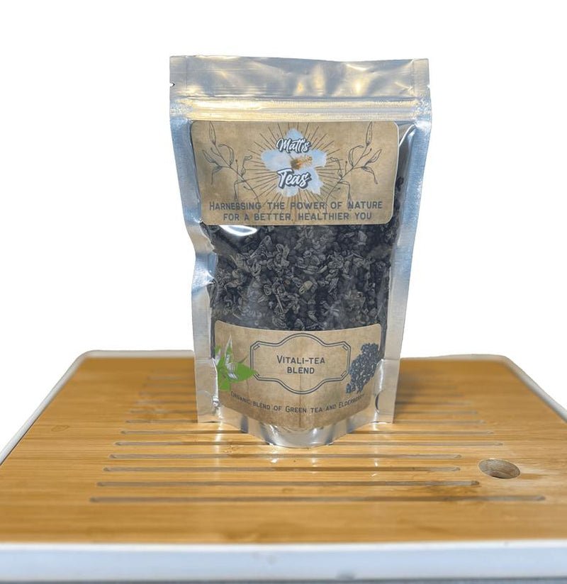 Green Tea and Elderberry Loose Leaf Herbal Tea - Premium Supplements