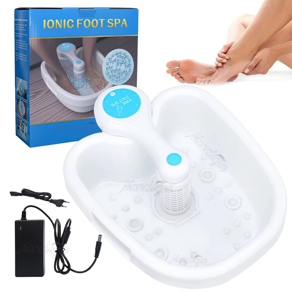 Ionic Foot Bath Detox Machine Home Salon - Level Spa Detox Machine Footbath Cleanse Footspa Vibrat Care Arrays Aqua Health Therapy - Premium Supplements