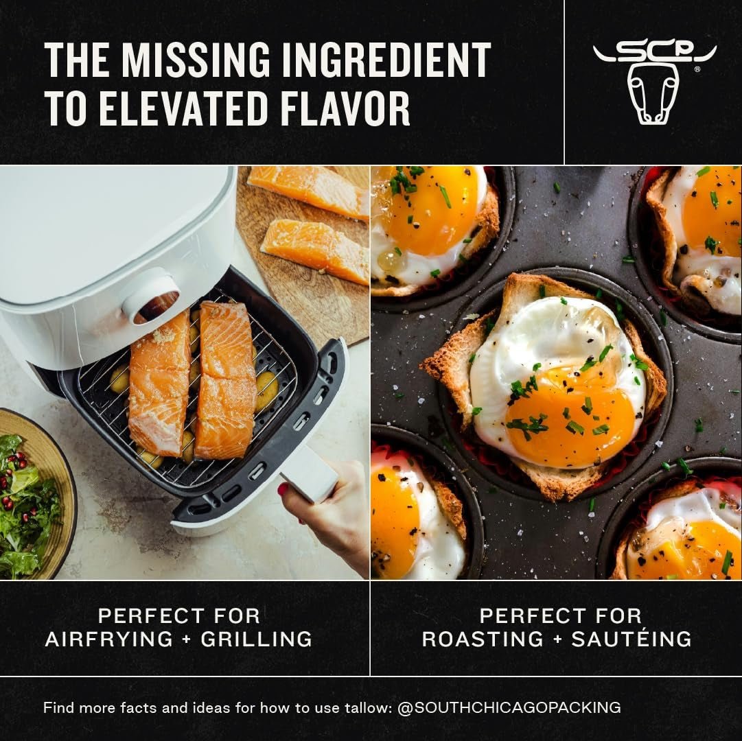 South Chicago Packing Wagyu Beef Tallow Spray, Umami - Rich, Flavorful, Perfect Fo - Premium Supplements