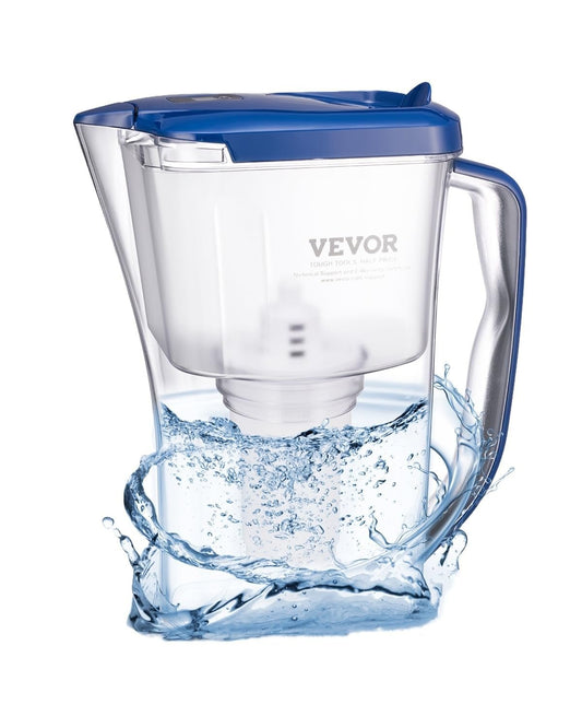 Water Filter Pitcher 9 Cup 5 - Stage Water Filter Dispenser Fast Filtration System - Premium Supplements