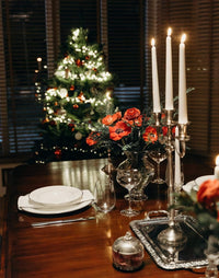 8" Beeswax Taper Candles - 8 Hour Burn Time - White Beeswax Candles - 4 Pack - Premium Supplements