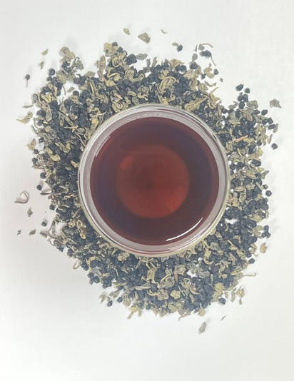 Green Tea and Elderberry Loose Leaf Herbal Tea - Premium Supplements