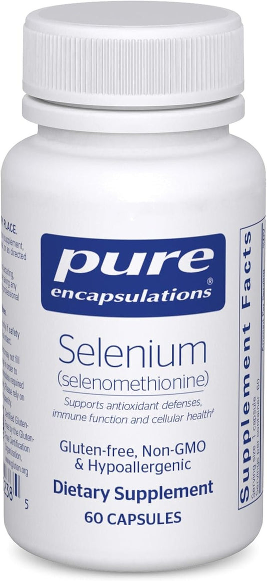Selenium - 200 Mcg - for Healthy Cellular Function, Immune System & Antioxidant Defenses - Mineral Supplement - Vegan & Gluten Free - 60 Capsules - Premium Supplements