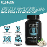 Nonstim Pre - Workout Pump Capsule Supplements - Premium Supplements