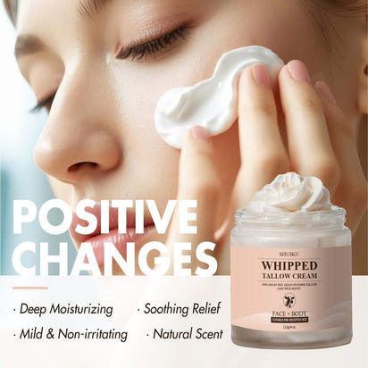 Whipped Beef Tallow for Skin Organic Grass Fed Beef Tallow and Honey Moisturizer - Premium Supplements