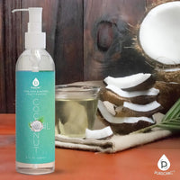 Pure Unscented Fractionated Coconut Oil - 8 Oz Multipurpose Oil for Skin, Hair, Body Massage & Makeup Removal - Carrier Oil for Essential Oils and Aromatherapy - Premium Supplements