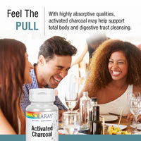 Activated Charcoal 280Mg | Coconut Source | Healthy Inner Cleansing & Digestive Tract Support | Non - Gmo, Vegan & Lab Verified | 90 Capsules - Premium Supplements