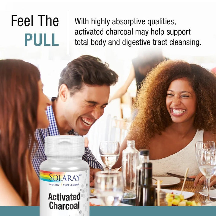 Activated Charcoal 280Mg | Coconut Source | Healthy Inner Cleansing & Digestive Tract Support | Non - Gmo, Vegan & Lab Verified | 90 Capsules - Premium Supplements