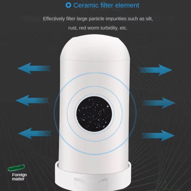 7 Layer 0.1Μm Drinking Water Faucet Purifier Eco Tap Filter Stainless Steel Ceramic Activated Carbon KDF Cartridge Home Kitchen - Premium Supplements