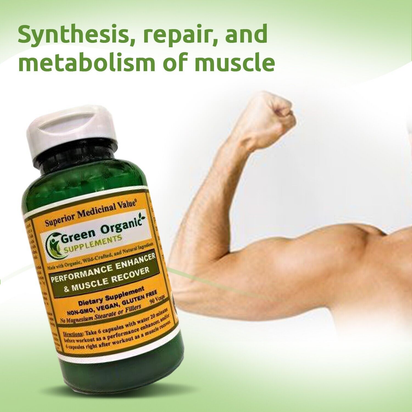 Green Organic Supplements' Muscle Recover & Performance Enhancer - Premium Supplements