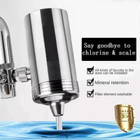 7 Layer 0.1Μm Drinking Water Faucet Purifier Eco Tap Filter Stainless Steel Ceramic Activated Carbon KDF Cartridge Home Kitchen - Premium Supplements