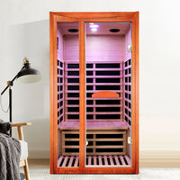 Genreen 2 - Person Steam Sauna, Traditional Sauna for Home, Home Spa Sauna, Indoor Sauna - Premium Supplements