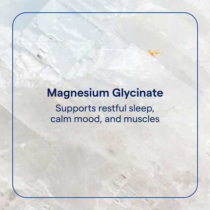 Minerals Magnesium Glycinate Powder - Daily Magnesium Powder for Sleep Support - Calming Bedtime Drink - Natural & Gentle - Grape - 180G (60 Servings)