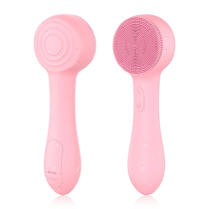 Facial Cleansing Brush Silicone Face Scrubber Waterproof Rechargeable Exfoliator Massage Device for Men & Women Deep Pore Cleansing Exfoliating Removing Blackhead Electric Face Scrub Brush - Premium Supplements