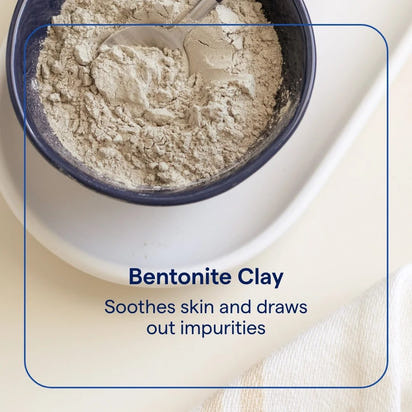 Minerals Bentonite Clay - Bentonite Clay Mask for Clear Skin - Face & Body Mask - Deep Cleaning - Remove Impurities - 100% Natural - 16 Oz (15 Servings) - Premium Supplements