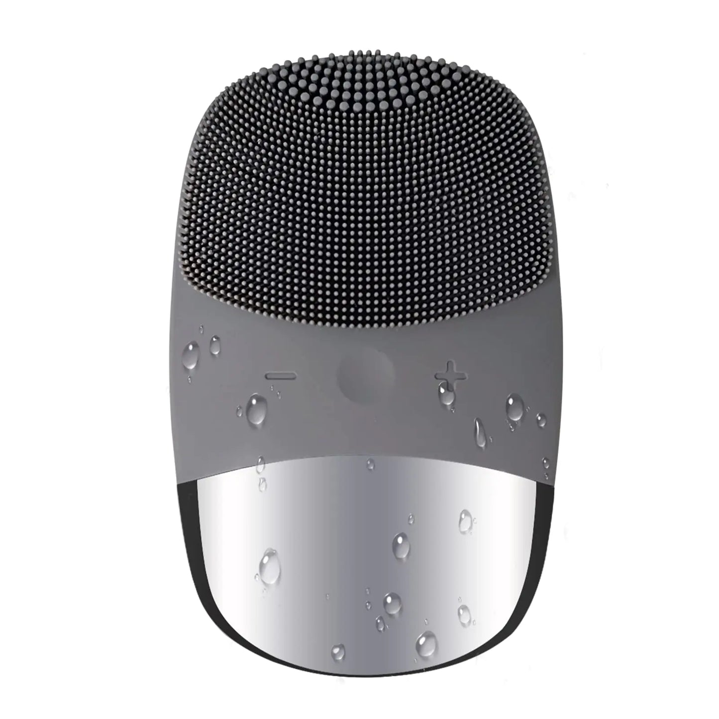 HUE Facial Cleansing Brush 3 - in - 1 Silicone Face Scrubber 5 Modes Facial Brush IPX7 Waterproof Face Brush Cleanser USB Facial Massager Face Brushes for Cleansing and Exfoliating(Grey) - Premium Supplements