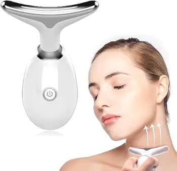 Beauty Facial Massager, 7 Color Wavy Acne Beauty Microcurrent Facial Device Skin Firming for Face Neck Beauty Device, - Premium Supplements