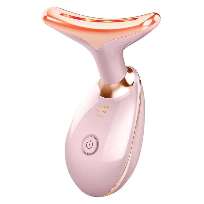 Beauty Facial Massager, 7 Color Wavy Acne Beauty Microcurrent Facial Device Skin Firming for Face Neck Beauty Device, - Premium Supplements