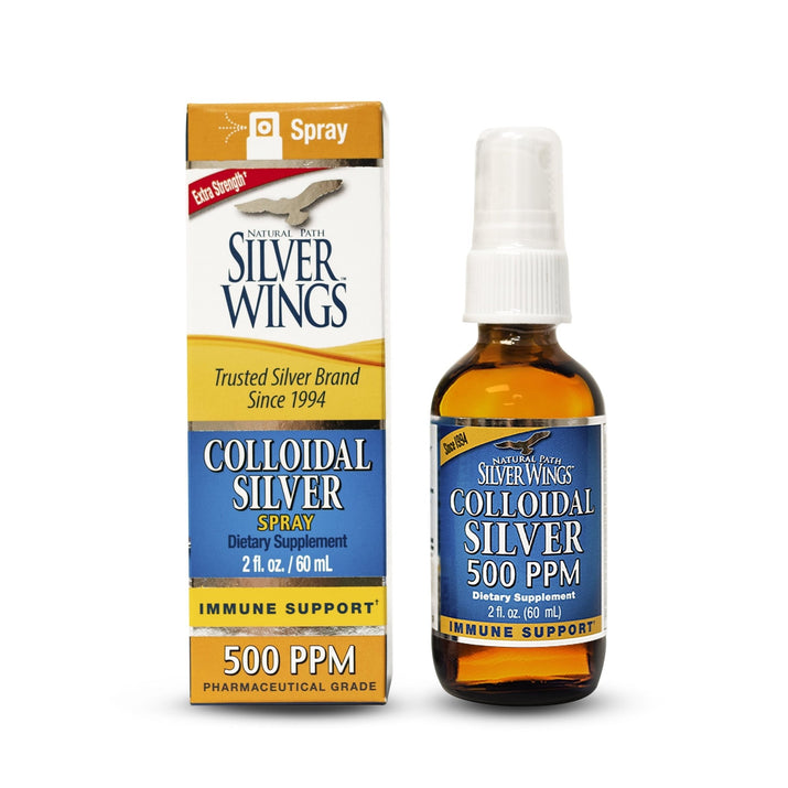 Colloidal Silver - Extra Strength Liquid Immune Support Supplement - 500Ppm (2500Mcg) - 2Oz Spray - Premium Supplements
