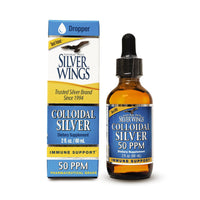 Colloidal Silver Liquid - Daily Immune Support Supplement - 50Ppm (250Mcg) - 2Oz Dropper - Premium Supplements