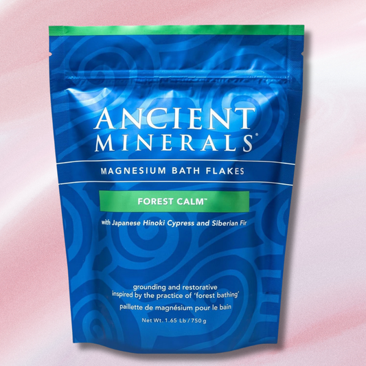Forest Calm Magnesium Bath Flakes — Stress Relief, Muscle Ease & Self-Care Ritual