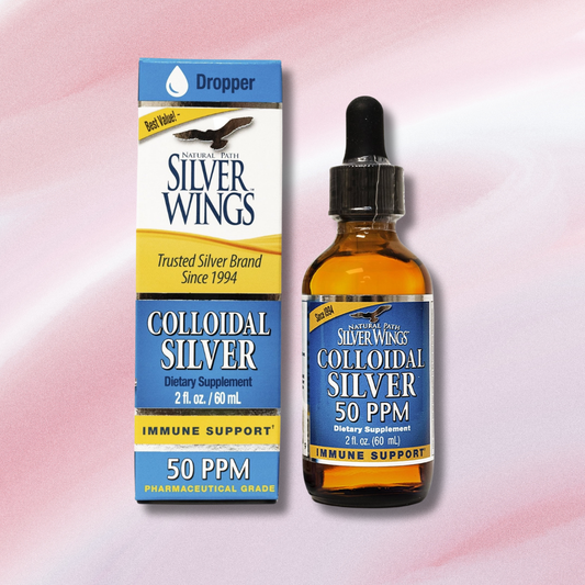 Colloidal Silver Liquid — Daily Immune Support Supplement, 50 PPM (250 Mcg), 2 Oz Dropper