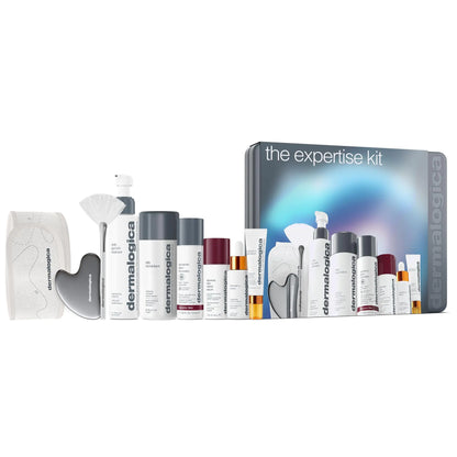 Dermalogica Expertise Kit Holiday Gift Skincare Set Contains 6 Pieces of Full Size Products with Gua Sha Fan Brush and Head Band - Premium Supplements