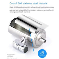 7 Layer 0.1Μm Drinking Water Faucet Purifier Eco Tap Filter Stainless Steel Ceramic Activated Carbon KDF Cartridge Home Kitchen - Premium Supplements