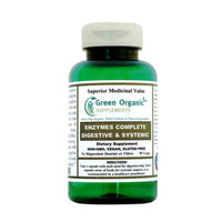 Green Organic Supplements Enzymes Complete, Digestive & Systemic - Premium Supplements