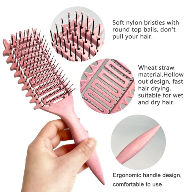 Curl Hair Hollow Comb - Premium Supplements