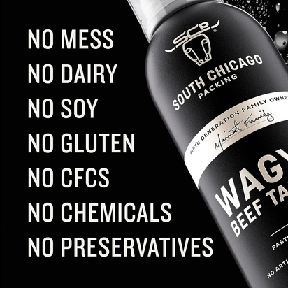 South Chicago Packing Wagyu Beef Tallow Spray, Umami - Rich, Flavorful, Perfect Fo - Premium Supplements