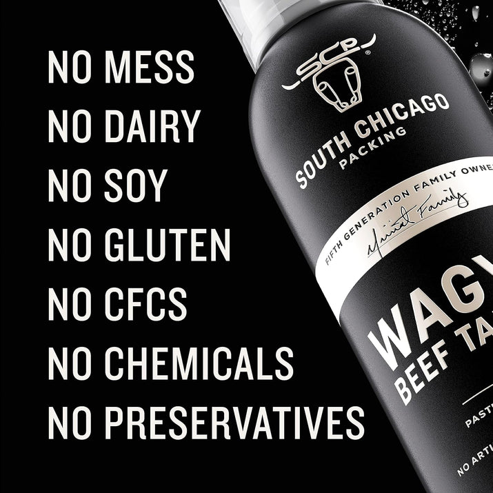 South Chicago Packing Wagyu Beef Tallow Spray, Umami - Rich, Flavorful, Perfect Fo - Premium Supplements