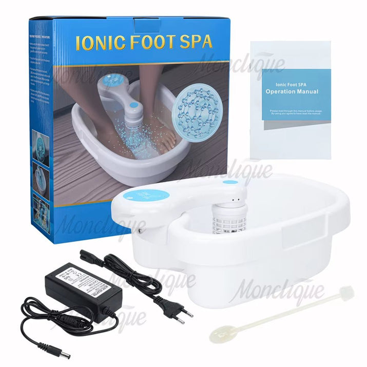 Ionic Foot Bath Detox Machine Home Salon - Level Spa Detox Machine Footbath Cleanse Footspa Vibrat Care Arrays Aqua Health Therapy - Premium Supplements