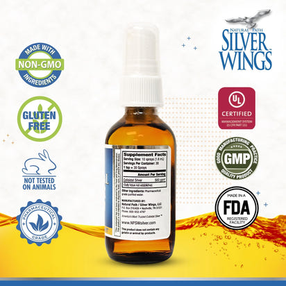 Colloidal Silver - Extra Strength Liquid Immune Support Supplement - 500Ppm (2500Mcg) - 2Oz Spray - Premium Supplements