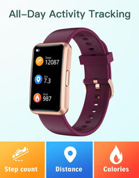 Fitness Tracker No Bluetooth No APP No Phone Needed, Fitness Watch for Men Women Parents IP68 Waterproof with Full Touch Screen Steps Calories Counter Sleep Tracker Alarm Clocks (Purple) - Premium Supplements