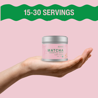 Matcha Organic Japanese Ceremonial Matcha Green Tea Powder, 1 Oz, Vegan, Naturally Caffeinated