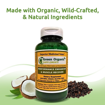 Green Organic Supplements' Muscle Recover & Performance Enhancer - Premium Supplements