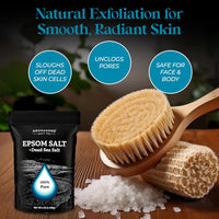 Epsom Salt with Dead Sea Salt for Soaking - Bulk 5 Lb - 100% Pure Bath Salt, Foot & Muscle Soak - Premium Supplements