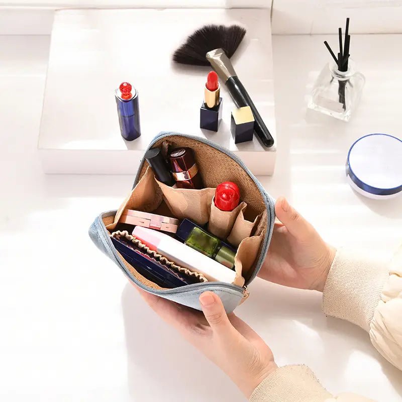 Velvet Cosmetic Bag for Makeup and Toiletries Storage - Premium Supplements