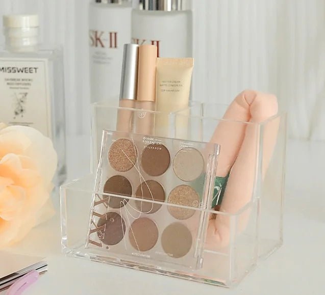 Clear Makeup Brush Holder and Cosmetic Organizer Box - Premium Supplements